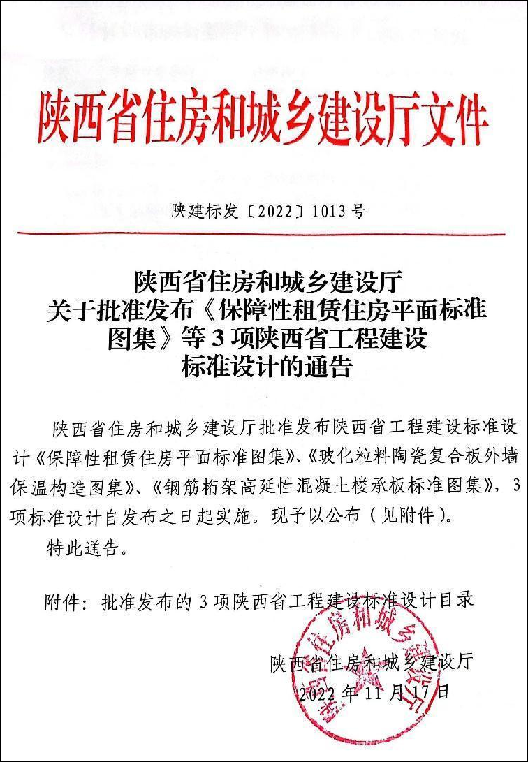 陕建产投集团参与编制的陕西省《保障性租赁住房平面标准化图集》发布